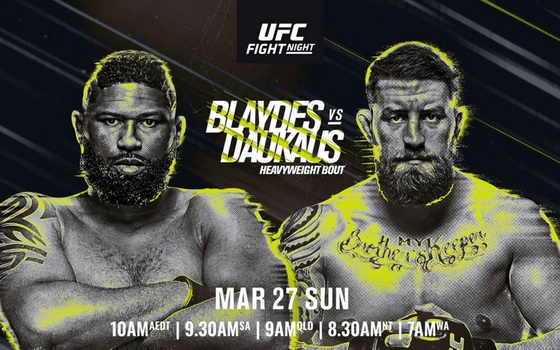 دانلودرویداد یو اف سی   : UFC on ESPN 33: Blaydes vs. Daukaus